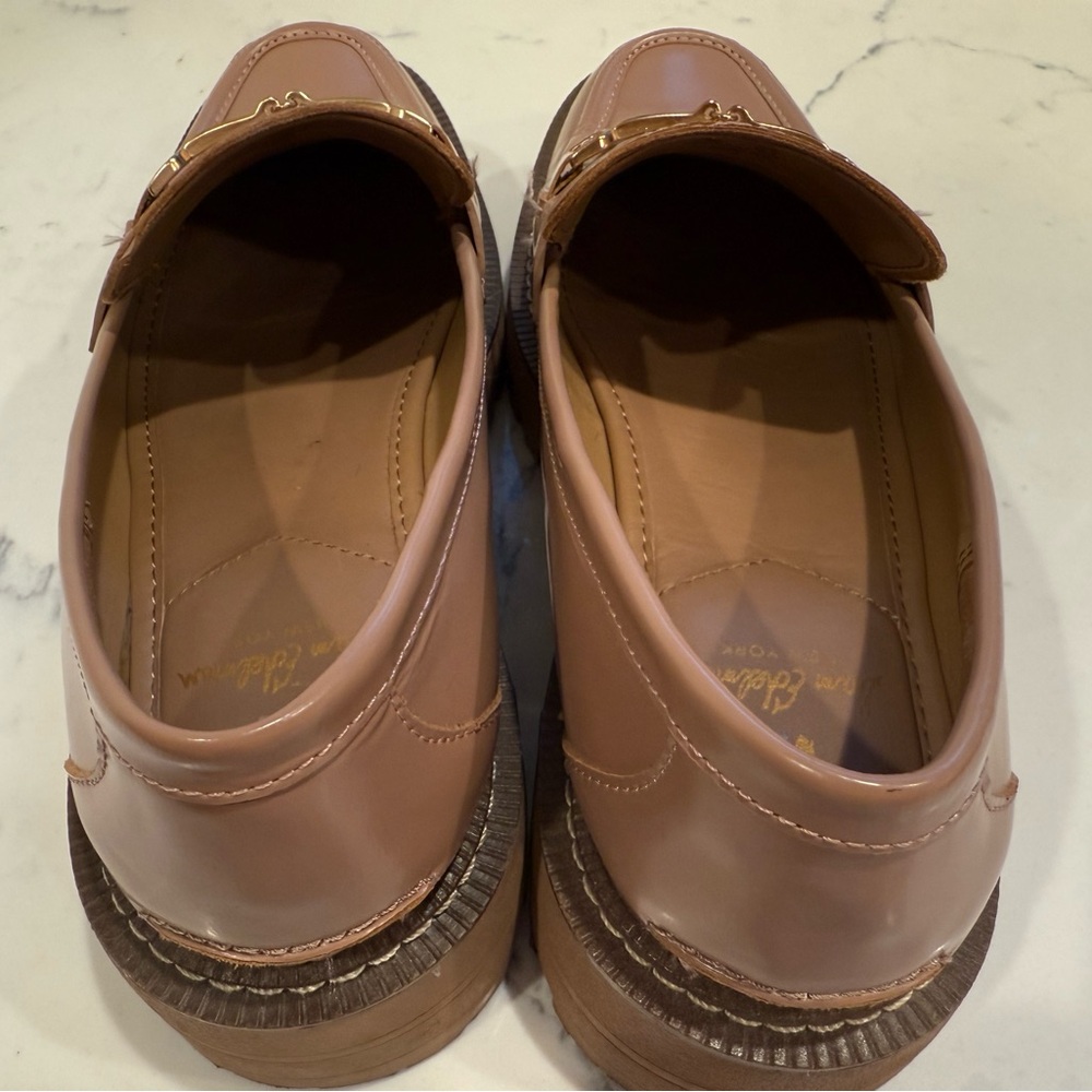 Sam Edelman x Anthropologie Laurs Lug Sole Loafer in Maple Sugar (Nude) US 8.5 - Picture 14 of 16